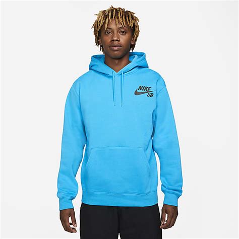 Blaue Hoodies & Sweatshirts für Herren 